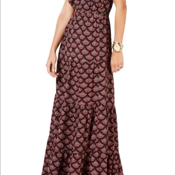 Michael Kors Scalloped Chandelier Maxi Dress, Sz M - Picture 10 of 11